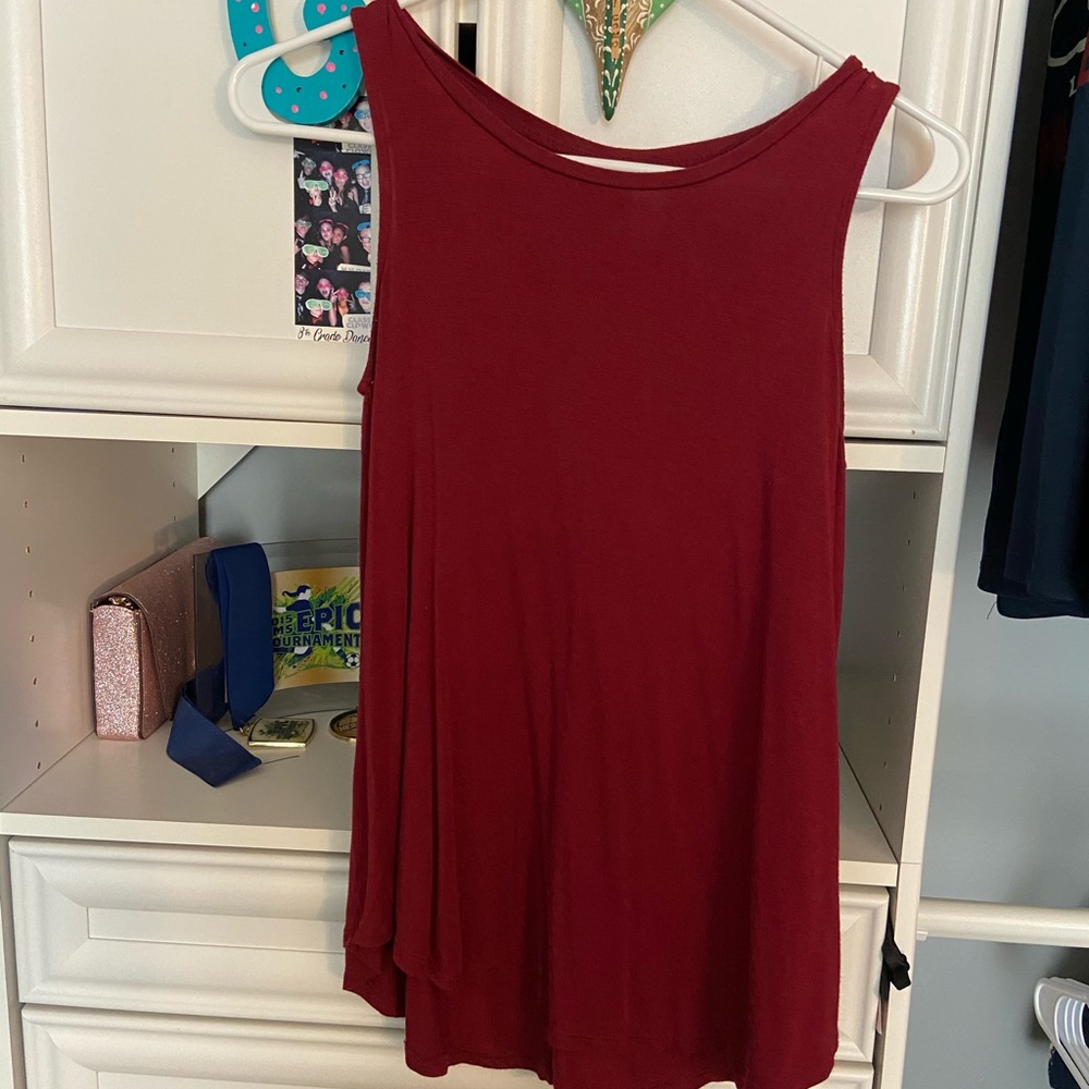 Old Navy Plain Dark Red  Tank